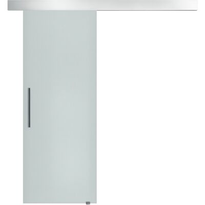 HOMCOM Schiebetür Komplettset Satin Glas 2050x900mm - Zimmertür HOMCOM Schiebetür Komplettset Satin Glas 2050x900mm - Zimmertür
