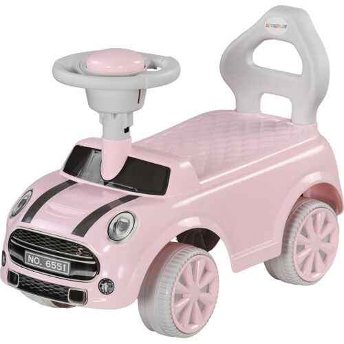 AIYAPLAY Kinder Rutschauto, Rutscherfahrzeug mit Kippschutz, rosa Kinderfahrzeug 53 x 52 x 35 cm, ideal für drinnen & draußen Aosom.de