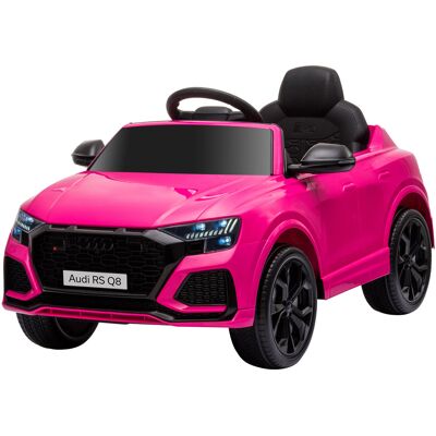 HOMCOM Elektroauto für Kinder mit Audi RS Q8 Lizenz, 6V Batterieauto, elektrisches Fahrzeug mit Fernbedienung, MP3, USB, Musik, Bluetooth, für Kinder von 3-5 Jahren, rosa Aosom HOMCOM Elektroauto für Kinder mit Audi RS Q8 Lizenz, 6V Batterieauto, elektrisches Fahrzeug mit Fernbedienung, MP3, USB, Musik, Bluetooth, für Kinder von 3-5 Jahren, rosa Aosom