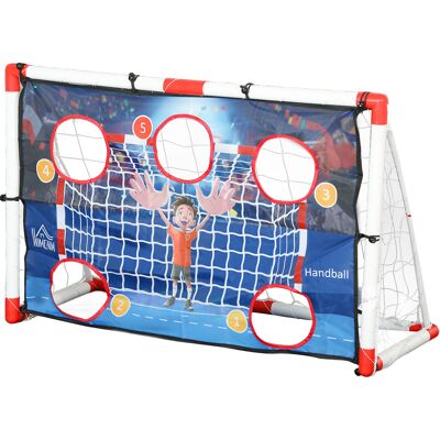 HOMCOM Kinder-Handballtor - Tragbar, 5 Zonen, Aufblasbarer Ball HOMCOM Kinder-Handballtor - Tragbar, 5 Zonen, Aufblasbarer Ball