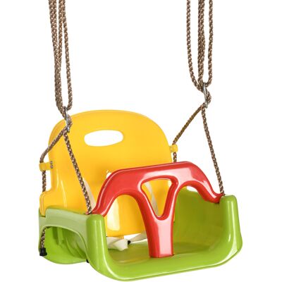 Outsunny Babyschaukel 3 in 1 Kinderschaukel Babysitz verstellbar Mitwachsend Schaukelsitz mit Rückenlehne, Anschnallgurt, für Kinder von 9-36 Monaten, für Outdoor & Indoor, Grün Aosom Outsunny Babyschaukel 3 in 1 Kinderschaukel Babysitz verstellbar Mitwachsend Schaukelsitz mit Rückenlehne, Anschnallgurt, für Kinder von 9-36 Monaten, für Outdoor & Indoor, Grün Aosom