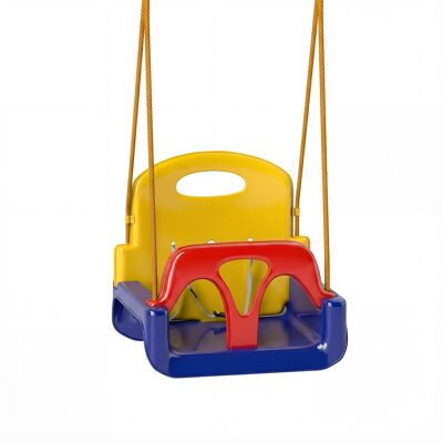 Outsunny Babyschaukel 3 in 1 Kinderschaukel Babysitz verstellbar Mitwachsend Schaukelsitz mit Rückenlehne, Anschnallgurt, für Kinder von 9-36 Monaten, für Outdoor & Indoor, Dunkelblau Aosom Outsunny Babyschaukel 3 in 1 Kinderschaukel Babysitz verstellbar Mitwachsend Schaukelsitz mit Rückenlehne, Anschnallgurt, für Kinder von 9-36 Monaten, für Outdoor & Indoor, Dunkelblau Aosom