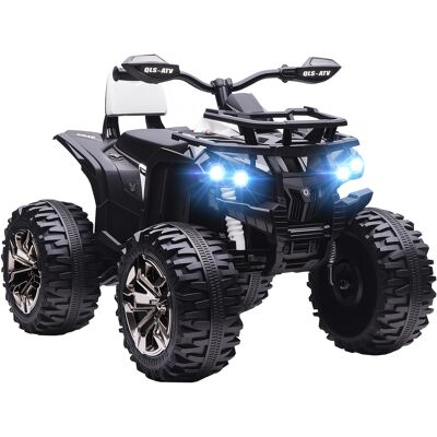 HOMCOM Elektro Quad für Kinder, 12V 10Ah Kinder Quad mit Vorwärts-, Rückwärtsfunktion, 2 Motor, USB-Anschluss, MP3-Musikplayer, Kinderfahrzeug mit Scheinwerfer 3-8 km/h, für 3-5 Jahre, Weiß Aosom HOMCOM Elektro Quad für Kinder, 12V 10Ah Kinder Quad mit Vorwärts-, Rückwärtsfunktion, 2 Motor, USB-Anschluss, MP3-Musikplayer, Kinderfahrzeug mit Scheinwerfer 3-8 km/h, für 3-5 Jahre, Weiß Aosom