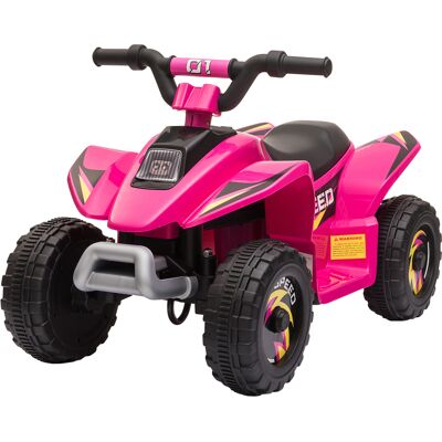 HOMCOM Kinder Quad Elektro 6V Kinderquad mit Vorwärts-, Rückwärtsfunktion Breite Reifen, Elektro-Quad für Kinder 1,5-3 Jahre Max. Belastung 20 kg Rosa Aosom HOMCOM Kinder Quad Elektro 6V Kinderquad mit Vorwärts-, Rückwärtsfunktion Breite Reifen, Elektro-Quad für Kinder 1,5-3 Jahre Max. Belastung 20 kg Rosa Aosom
