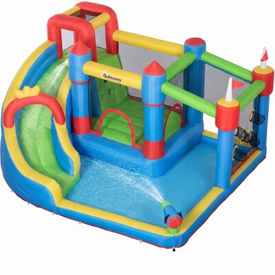 Outsunny - Wasserpark-Hüpfburg - 390x300x197 cm - Inflatable Play Center Outsunny - Wasserpark-Hüpfburg - 390x300x197 cm - Inflatable Play Center