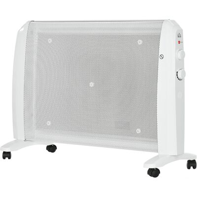 HOMCOM Mika-Heizgerät 1000W/2000W mit einstellbarem Thermostat, Elektroheizung mit 2 Modi, 4 Rollen, Überhitzungs- und Kippabschaltung, 15-20 m², Weiß Aosom HOMCOM Mika-Heizgerät 1000W/2000W mit einstellbarem Thermostat, Elektroheizung mit 2 Modi, 4 Rollen, Überhitzungs- und Kippabschaltung, 15-20 m², Weiß Aosom