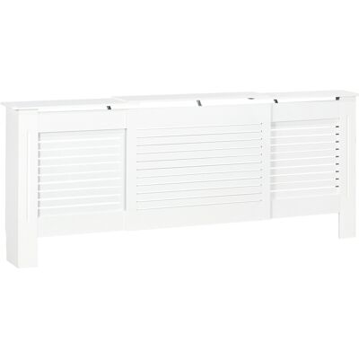 HOMCOM Heizkörperverkleidung, Heizungsabdeckung Heizkörper Abdeckung Einstellbar Weiß 139-208,5 x 20,5 x 82,5cm Aosom HOMCOM Heizkörperverkleidung, Heizungsabdeckung Heizkörper Abdeckung Einstellbar Weiß 139-208,5 x 20,5 x 82,5cm Aosom