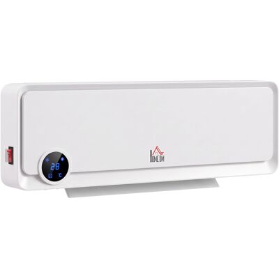 HOMCOM Heizlüfter zur Wandmontage 2000W Keramik-Wandheizung mit Fernbedienung, 3 Betriebsmodi, LED-Display, Wandheizgerät mit 12h Timer, Schnellheizer für Wohnzimmer, Schlafzimmer, Badezimmer Büro Aosom HOMCOM Heizlüfter zur Wandmontage 2000W Keramik-Wandheizung mit Fernbedienung, 3 Betriebsmodi, LED-Display, Wandheizgerät mit 12h Timer, Schnellheizer für Wohnzimmer, Schlafzimmer, Badezimmer Büro Aosom