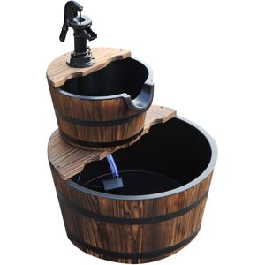 Outsunny Gartenbrunnen 2-stufig Wasserfall Outsunny Gartenbrunnen 2-stufig Wasserfall