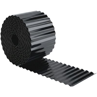 Outsunny Metall-Gartenbegrenzung, 650x20 cm, gewellte verzinkte Stahl-Gartenbegrenzung, wetterfest, einfach zu montieren, für Gemüsegarten, Patio, Terrasse, Rasen, Dunkelgrau Aosom Outsunny Metall-Gartenbegrenzung, 650x20 cm, gewellte verzinkte Stahl-Gartenbegrenzung, wetterfest, einfach zu montieren, für Gemüsegarten, Patio, Terrasse, Rasen, Dunkelgrau Aosom
