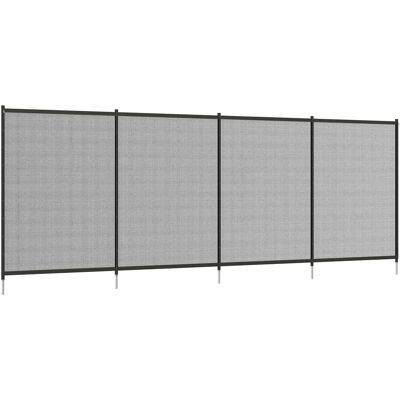 Outsunny Teichzaun, 365 x 126 cm Gartenzaun, 4er Set Dekorative Poolzaun mit Fuß Steckzaun für Terrasse, Balkon, Mesh, Schwarz Aosom Outsunny Teichzaun, 365 x 126 cm Gartenzaun, 4er Set Dekorative Poolzaun mit Fuß Steckzaun für Terrasse, Balkon, Mesh, Schwarz Aosom