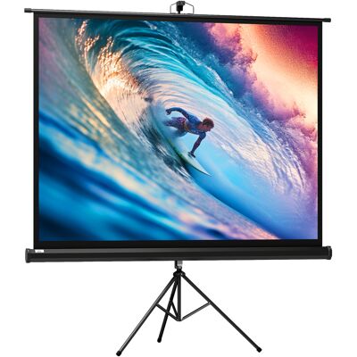 HOMCOM Beamer Leinwand mit Stativ 84 Zoll 4:3 Tragbar Projektor Leinwand Faltbare Stativ-Leinwände für Heimkino, Camping Aosom HOMCOM Beamer Leinwand mit Stativ 84 Zoll 4:3 Tragbar Projektor Leinwand Faltbare Stativ-Leinwände für Heimkino, Camping Aosom