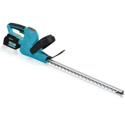 Outsunny Elektro Heckenschere Akku Elektrischer Heckenschneider mit 51cm Schnittlänge, Bürstenlosem Motor, 2 Akkus, Kabellos, Metall, für Äste, Sträucher, Zweige, Blau Aosom Outsunny Elektro Heckenschere Akku Elektrischer Heckenschneider mit 51cm Schnittlänge, Bürstenlosem Motor, 2 Akkus, Kabellos, Metall, für Äste, Sträucher, Zweige, Blau Aosom