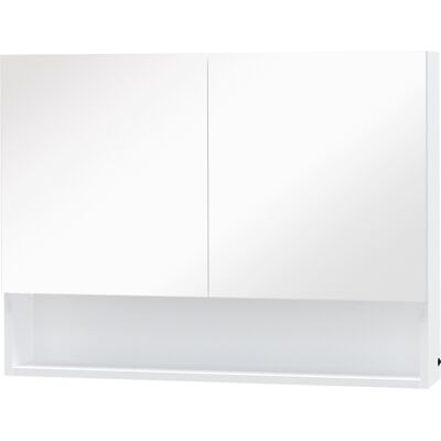 HOMCOM LED Spiegelschrank Lichtspiegel 15W Badspiegel Badezimmerspiegel Wandspiegel Modell 4, modern & funktional für Ihr Badezimmer Aosom.de HOMCOM LED Spiegelschrank Lichtspiegel 15W Badspiegel Badezimmerspiegel Wandspiegel Modell 4, modern & funktional für Ihr Badezimmer Aosom.de