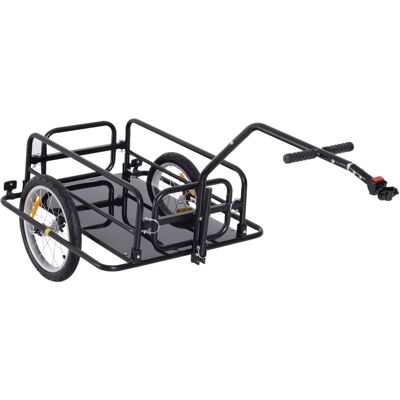 HOMCOM Fahrradanhänger Lastenanhänger 40 kg - Schwarz HOMCOM Fahrradanhänger Lastenanhänger 40 kg - Schwarz