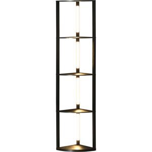 HOMCOM - E27-4Shelf-LED - Schwarz - 3ColorTemp - Stehlampe HOMCOM - E27-4Shelf-LED - Schwarz - 3ColorTemp - Stehlampe