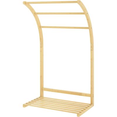 HOMCOM Bambus Handtuchständer - Natur - Badezimmer & Wäsche HOMCOM Bambus Handtuchständer - Natur - Badezimmer & Wäsche