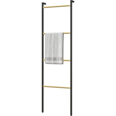 HOMCOM Handtuchleiter 49 x 167,5 cm Handtuchhalter mit 4 Stangen platzsparend für Badetücher Kleidung Decken Zeitungen aus Stahl Schwarz Aosom.de HOMCOM Handtuchleiter 49 x 167,5 cm Handtuchhalter mit 4 Stangen platzsparend für Badetücher Kleidung Decken Zeitungen aus Stahl Schwarz Aosom.de
