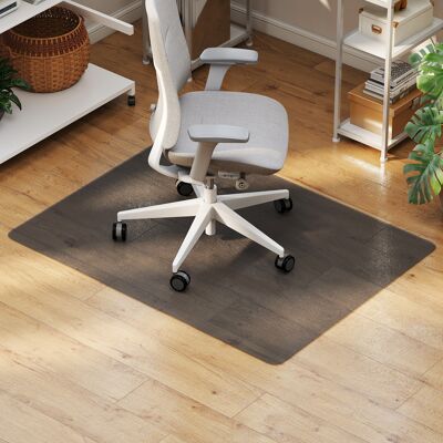 HOMCOM Bodenschutzmatte 90 x 120 cm Bürostuhl Unterlage in Schwarz, Kratzfest Stuhlunterlage, Bodenmatte für Hartböden Aosom HOMCOM Bodenschutzmatte 90 x 120 cm Bürostuhl Unterlage in Schwarz, Kratzfest Stuhlunterlage, Bodenmatte für Hartböden Aosom