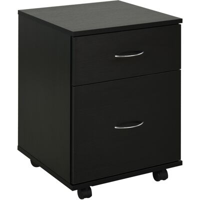 HOMCOM Kommode Rollcontainer auf Rollen 58cm schwarz Aosom HOMCOM Kommode Rollcontainer auf Rollen 58cm schwarz Aosom