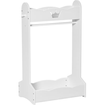HOMCOM Kinder Kleiderständer Garderobenständer mit Kleiderstange für Kinderzimmer 3-8 Jahre, Weiß MDF Kiefernholz, 70,5x37x103 cm Aosom.de HOMCOM Kinder Kleiderständer Garderobenständer mit Kleiderstange für Kinderzimmer 3-8 Jahre, Weiß MDF Kiefernholz, 70,5x37x103 cm Aosom.de
