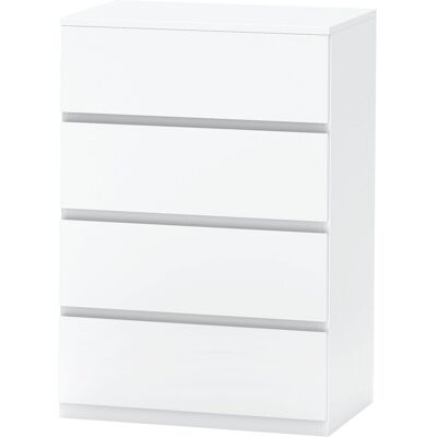 HOMCOM Weiße 4-Schubladen-Kommode - Sideboard HOMCOM Weiße 4-Schubladen-Kommode - Sideboard