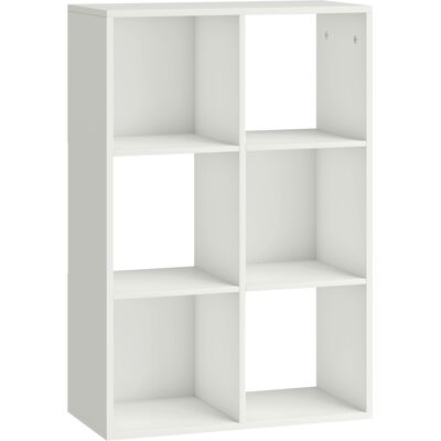 HOMCOM Bücherregal Standregal mit 3 Ebenen Schmal Regal Aufbewahrungsregal mit Kippschutz Würfelregal Bücherschrank Eckregal Büroregal Raumteiler für Wohnzimmer, Schlafzimmer, Büro, Weiß Aosom HOMCOM Bücherregal Standregal mit 3 Ebenen Schmal Regal Aufbewahrungsregal mit Kippschutz Würfelregal Bücherschrank Eckregal Büroregal Raumteiler für Wohnzimmer, Schlafzimmer, Büro, Weiß Aosom