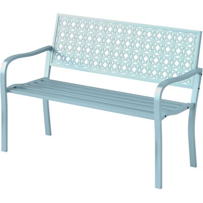 Outsunny 2-Sitzer Gartenbank, wetterfest Sitzbank, Gartenmöbel mit Rücken- & Armlehnen, Parkbank 240kg belastbar, Balkonbank für Balkon Terrasse, Garten, 127 x 63 x 85cm, Blau Aosom Outsunny 2-Sitzer Gartenbank, wetterfest Sitzbank, Gartenmöbel mit Rücken- & Armlehnen, Parkbank 240kg belastbar, Balkonbank für Balkon Terrasse, Garten, 127 x 63 x 85cm, Blau Aosom