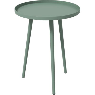 Outsunny Beistelltisch Garten, wetterfester Gartentisch mit erhöhtem Rand, Balkontisch aus Stahl, runder Kaffeetisch 20kg belastbar, Ø40x50H cm, Sofatisch für Outdoor Indoor Balkon Terrasse Grün Aosom Outsunny Beistelltisch Garten, wetterfester Gartentisch mit erhöhtem Rand, Balkontisch aus Stahl, runder Kaffeetisch 20kg belastbar, Ø40x50H cm, Sofatisch für Outdoor Indoor Balkon Terrasse Grün Aosom