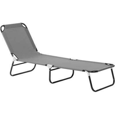 Outsunny - Sonnenliege - Grau - 188x56x28cm - Sun lounger Outsunny - Sonnenliege - Grau - 188x56x28cm - Sun lounger