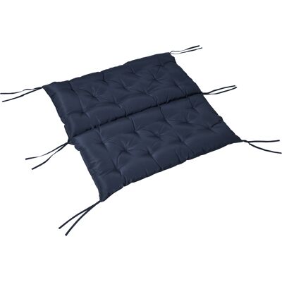 Outsunny Gartenbankkissen - Chesterfield Stil, 8cm Dick, Dunkelblau - Gartenkissen Outsunny Gartenbankkissen - Chesterfield Stil, 8cm Dick, Dunkelblau - Gartenkissen