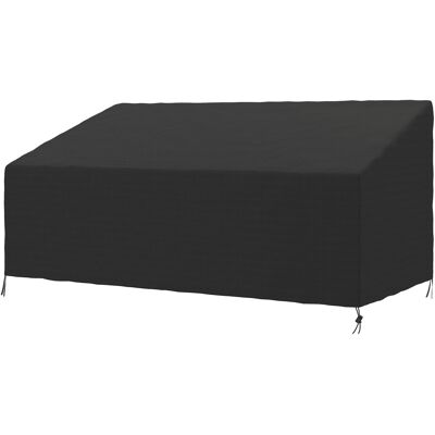 Outsunny Schutzhülle für Gartenbank 3-4 Sitzer, Wasserdichte Outdoor Sofa Abdeckung, 600D Oxford-Gewebe mit UV- und Staubschutz, 218x111x63/101 cm für Terrasse, Hof, Schwarz Aosom Outsunny Schutzhülle für Gartenbank 3-4 Sitzer, Wasserdichte Outdoor Sofa Abdeckung, 600D Oxford-Gewebe mit UV- und Staubschutz, 218x111x63/101 cm für Terrasse, Hof, Schwarz Aosom