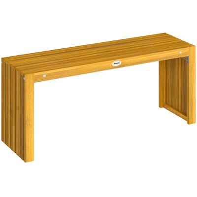 Outsunny Gartenbank aus Holz, 110 cm, rustikale 2‑Sitzer Außenbank mit Latten-Sitzfläche, Tragfähigkeit 240 kg, für Terrasse, Veranda, Park, Balkon, Natur Aosom Outsunny Gartenbank aus Holz, 110 cm, rustikale 2‑Sitzer Außenbank mit Latten-Sitzfläche, Tragfähigkeit 240 kg, für Terrasse, Veranda, Park, Balkon, Natur Aosom