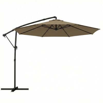 Outsunny Runder Freiarmschirm 3 m, Gartenschirm außen mit Schutzhülle, neigbar, Kurbel und 360°-Drehung, Polyesterbespannung 180 g/m², UV-Schutz UPF50+, Khaki Aosom Outsunny Runder Freiarmschirm 3 m, Gartenschirm außen mit Schutzhülle, neigbar, Kurbel und 360°-Drehung, Polyesterbespannung 180 g/m², UV-Schutz UPF50+, Khaki Aosom