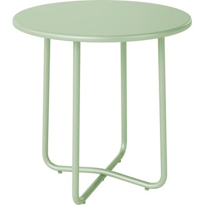 Outsunny Außen-Couchtisch mit umgerolltem Rand, runder Gartentisch mit X-förmiger Basis und höhenverstellbaren Füßen, für Innen Wohnzimmer Terrasse Balkon, Metall, Ø 48 x 51 cm, Vert Aosom Outsunny Außen-Couchtisch mit umgerolltem Rand, runder Gartentisch mit X-förmiger Basis und höhenverstellbaren Füßen, für Innen Wohnzimmer Terrasse Balkon, Metall, Ø 48 x 51 cm, Vert Aosom