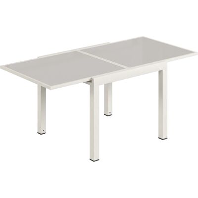Outsunny Ausziehbarer Gartentisch für 4–8 Personen, 90/180x90 cm Ausziehbarer Esstisch für den Außenbereich aus Aluminium mit gehärteter Glasplatte, Patio Terrasse Balkon, Creme Aosom Outsunny Ausziehbarer Gartentisch für 4–8 Personen, 90/180x90 cm Ausziehbarer Esstisch für den Außenbereich aus Aluminium mit gehärteter Glasplatte, Patio Terrasse Balkon, Creme Aosom