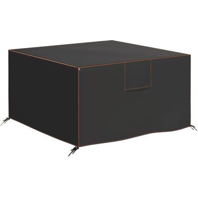 Outsunny Schutzhülle für Gartenmöbel Winterfest Wasserdicht Abdeckung Anti-UV Abdeckplane 420D Oxford Gewebe Winddicht Abdeckhaube für Gartentische Terrassenmöbel Quadratisch 125x125x74 cm, Schwarz Aosom Outsunny Schutzhülle für Gartenmöbel Winterfest Wasserdicht Abdeckung Anti-UV Abdeckplane 420D Oxford Gewebe Winddicht Abdeckhaube für Gartentische Terrassenmöbel Quadratisch 125x125x74 cm, Schwarz Aosom