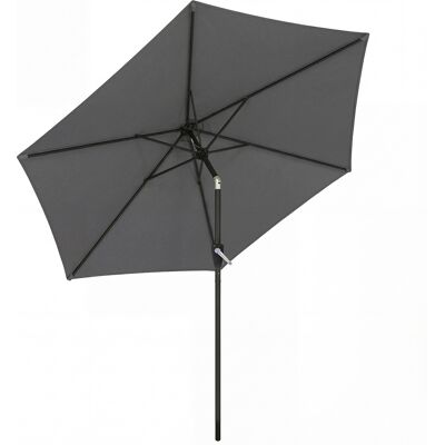 Outsunny Sonnenschirm 270 cm knickbar Balkonschirm mit Kurbel UV 50+ Gartenschirm windfest stabil Marktschirm Sonnenschutz für Garten Balkon Terrasse Dunkelgrau Aosom Outsunny Sonnenschirm 270 cm knickbar Balkonschirm mit Kurbel UV 50+ Gartenschirm windfest stabil Marktschirm Sonnenschutz für Garten Balkon Terrasse Dunkelgrau Aosom
