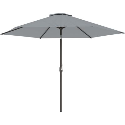 Outsunny Sonnenschirm 295 cm Neigbar Balkonschirm mit Kurbel, Schutzhülle Gartenschirm windfest stabil Marktschirm mit Windöffnung für Garten Balkon Terrasse Grau Aosom Outsunny Sonnenschirm 295 cm Neigbar Balkonschirm mit Kurbel, Schutzhülle Gartenschirm windfest stabil Marktschirm mit Windöffnung für Garten Balkon Terrasse Grau Aosom