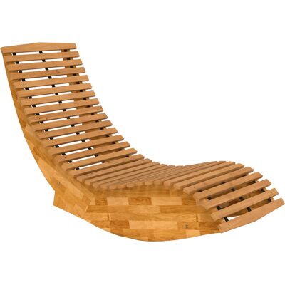 Outsunny Sonnenliege aus Akazienholz Klappbar Ergonomisch Gartenliege mit S-Form Latten-Design, Holzliege bis 120kg Outdoor Schaukelliege Relaxliege für Garten Balkon Hof Terrasse 60 x 156 x 77 cm Aosom Outsunny Sonnenliege aus Akazienholz Klappbar Ergonomisch Gartenliege mit S-Form Latten-Design, Holzliege bis 120kg Outdoor Schaukelliege Relaxliege für Garten Balkon Hof Terrasse 60 x 156 x 77 cm Aosom