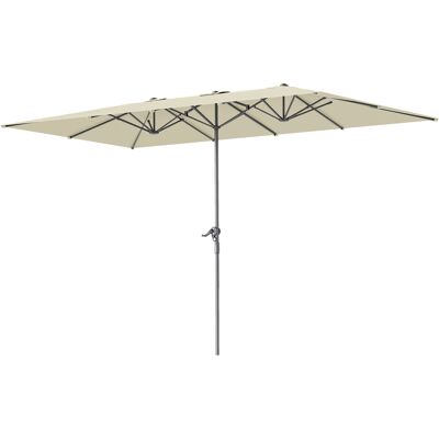 Outsunny Doppelsonnenschirm 451x264cm - UV Schutz 50+ windfest Alu Outsunny Doppelsonnenschirm 451x264cm - UV Schutz 50+ windfest Alu