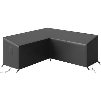 Outsunny Schutzhülle für Gartenmöbel Winterfest Wasserdicht V-förmig Abdeckung Anti-UV Abdeckplane 420D Oxford Gewebe Winddicht Abdeckhaube für Gartentische Terrassenmöbel 216 x 216 x 78 cm Schwarz Aosom Outsunny Schutzhülle für Gartenmöbel Winterfest Wasserdicht V-förmig Abdeckung Anti-UV Abdeckplane 420D Oxford Gewebe Winddicht Abdeckhaube für Gartentische Terrassenmöbel 216 x 216 x 78 cm Schwarz Aosom