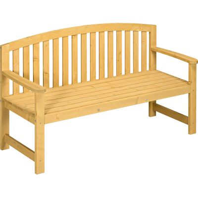 Outsunny 2-Sitzer Gartenbank Holz, wetterfest Sitzbank, Gartenmöbel mit Rückenlehnen, Parkbank 240 kg belastbar, Balkonbank, Holzbank für Balkon Terrasse, Garten, 143 x 51 x 85 cm, Orange Aosom Outsunny 2-Sitzer Gartenbank Holz, wetterfest Sitzbank, Gartenmöbel mit Rückenlehnen, Parkbank 240 kg belastbar, Balkonbank, Holzbank für Balkon Terrasse, Garten, 143 x 51 x 85 cm, Orange Aosom