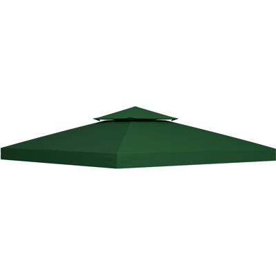Outsunny 3x3m Wasserdichte Garten Pavillon Abdeckung - UV Schutz, Doppelbelüftung Outsunny 3x3m Wasserdichte Garten Pavillon Abdeckung - UV Schutz, Doppelbelüftung