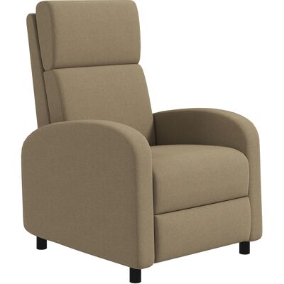 HOMCOM Liegestuhl Relaxsessel Loungesessel mit manuell verstellbarer Rückenlehne bis zu 160°, integrierte Fußstütze für Wohnzimmer Schlafzimmer Büro Heimkino, Belastbarkeit 120 kg, Beige Aosom HOMCOM Liegestuhl Relaxsessel Loungesessel mit manuell verstellbarer Rückenlehne bis zu 160°, integrierte Fußstütze für Wohnzimmer Schlafzimmer Büro Heimkino, Belastbarkeit 120 kg, Beige Aosom