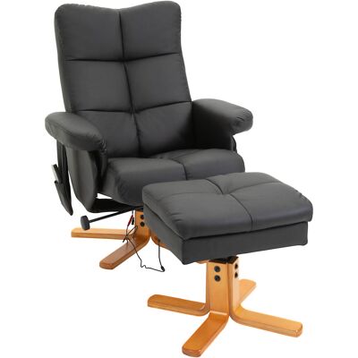 HOMCOM Relaxsessel mit Fußhocker - 145° Neigung - Schwarz HOMCOM Relaxsessel mit Fußhocker - 145° Neigung - Schwarz