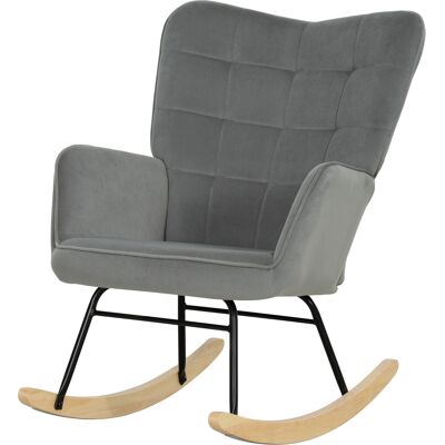 HOMCOM Schaukelstuhl mit Holzkufen - Wohnzimmer & Schlafzimmer HOMCOM Schaukelstuhl mit Holzkufen - Wohnzimmer & Schlafzimmer