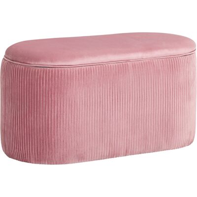 HOMCOM Rosa Samt French Style Stauraumbank HOMCOM Rosa Samt French Style Stauraumbank
