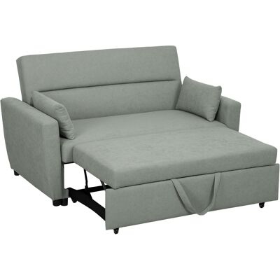 HOMCOM - Schlafsofa 2-Sitzer - Samtoptik - Bettkasten - Schlafsofa HOMCOM - Schlafsofa 2-Sitzer - Samtoptik - Bettkasten - Schlafsofa