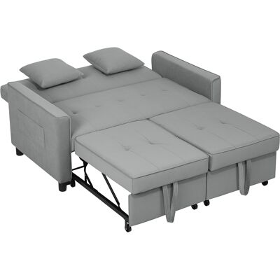 HOMCOM Schlafsofa 2-Sitzer - Verstellbare Rückenlehne - Sofa HOMCOM Schlafsofa 2-Sitzer - Verstellbare Rückenlehne - Sofa